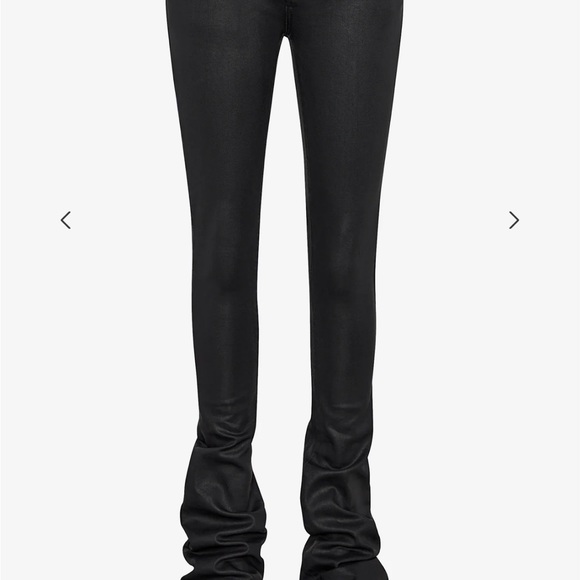 NWT SER.O.YA Cindy Low Rise Skinny Flare Jeans in Waxed Black - Picture 4 of 4